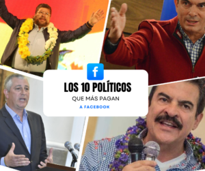 ¿Quiénes son los políticos que más pagan a Facebook en Bolivia?